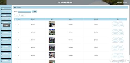 基于Java的社區養老信息服務系統的設計與實現